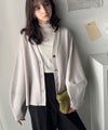 Classical Elf たっぽり袖×ゴールドボタンの欲張りカーデ。ランタンスリーブ金釦Vネックカーディガン商品サムネイル-29