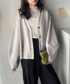 Classical Elf たっぽり袖×ゴールドボタンの欲張りカーデ。ランタンスリーブ金釦Vネックカーディガン商品サムネイル-30