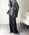 Classical Elf ふんわり包み込む暖かさで、冬の定番に。ゴールドボタン使いオーバーサイズVネックニットカーディガン(長袖)商品サムネイル-10