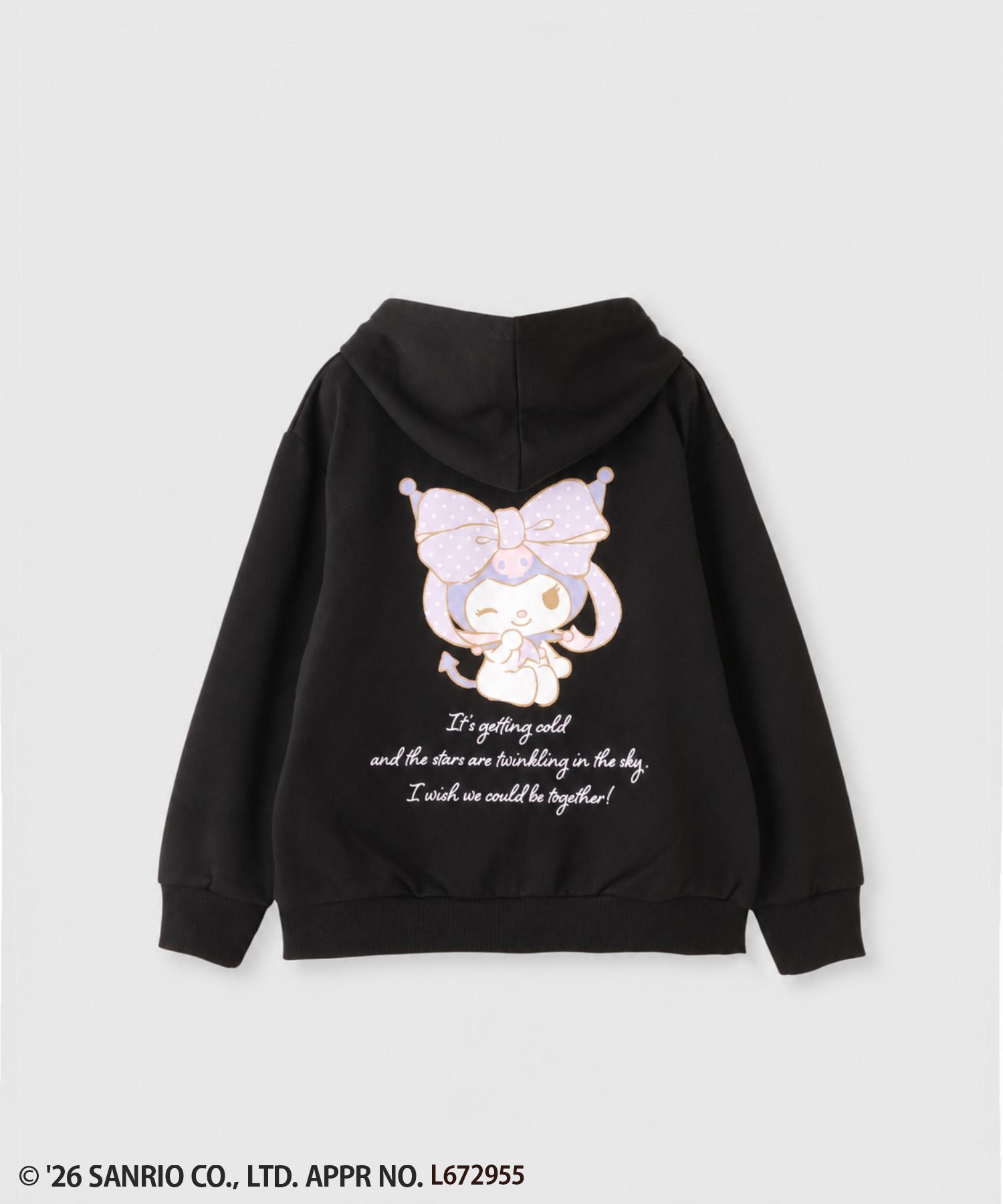 サンリオキャラクターズ クロミ バックプリント ワンポイント刺しゅう