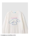サンリオキャラクターズ シナモロール サガラ刺しゅう裏毛トレーナー キッズ商品サムネイル-3