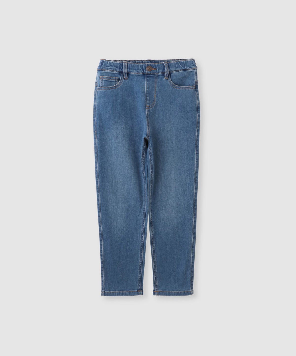 NAVY のびるモン ストレッチデニムストレートパンツ キッズ