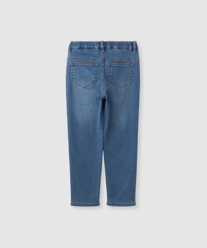 NAVY  のびるモン ストレッチデニムストレートパンツ キッズ商品画像-4