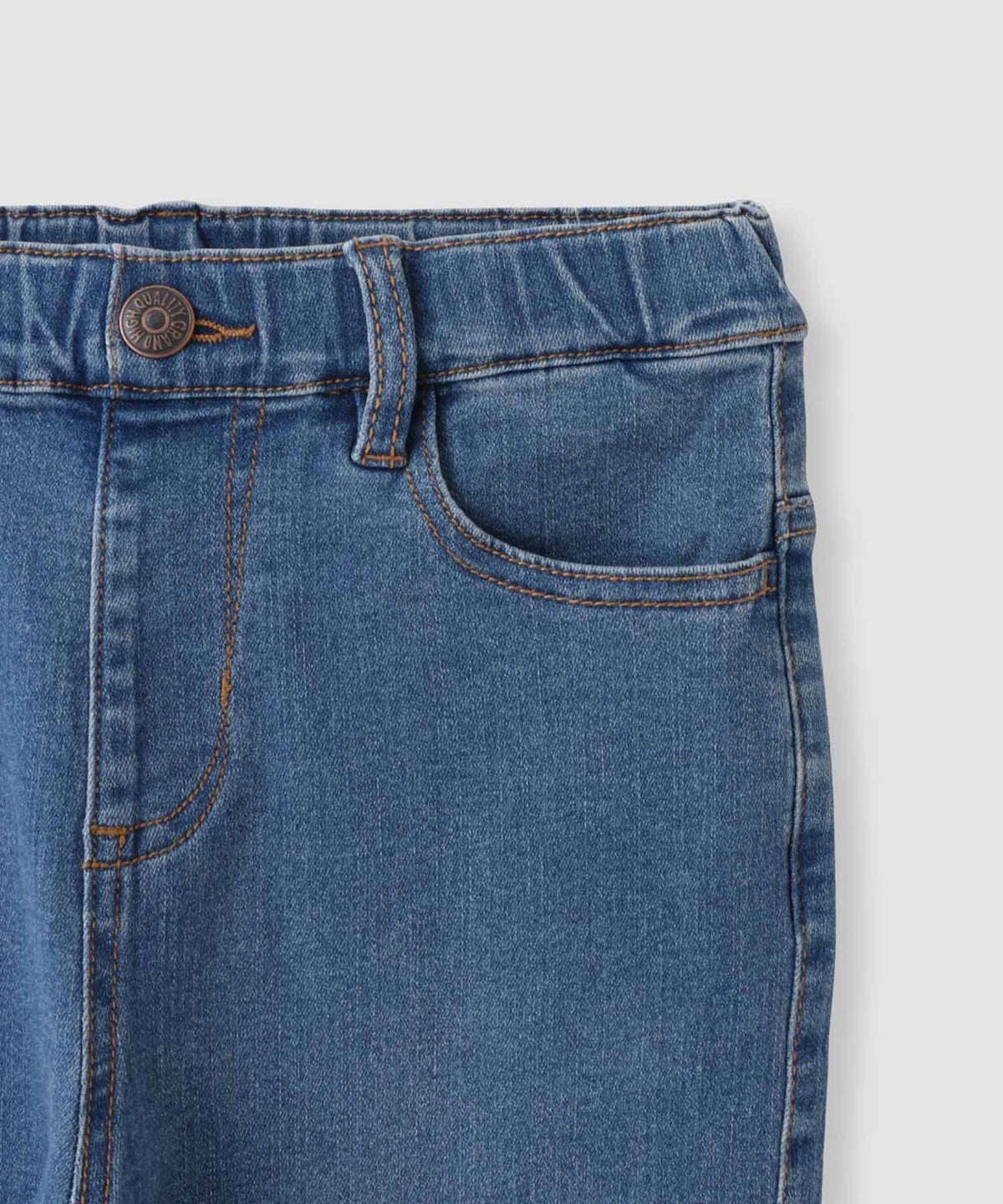 NAVY のびるモン ストレッチデニムストレートパンツ キッズ