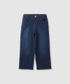 NAVY  のびるモン ストレッチデニムワイドパンツ キッズ商品サムネイル-1