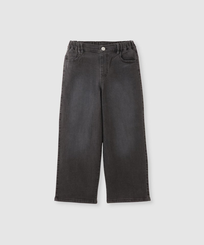 NAVY のびるモン ストレッチデニムワイドパンツ キッズ商品画像-2