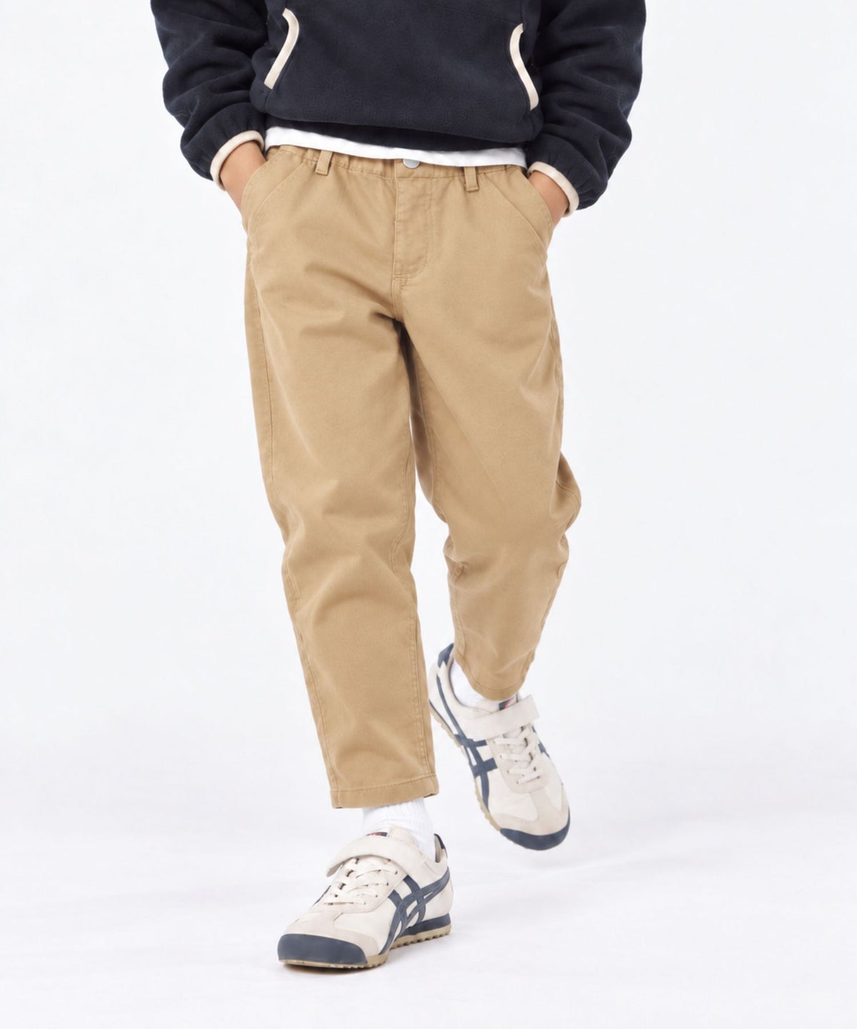 NAVY のびるモン ストレッチツイルベグトップパンツ キッズ