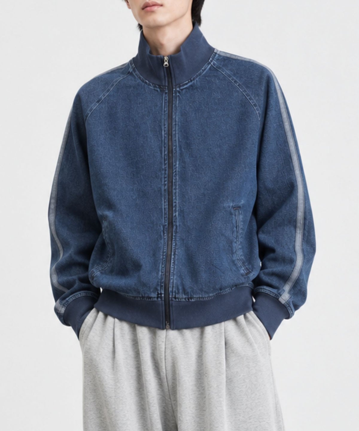NAVY デニムトラックジャケット メンズ
