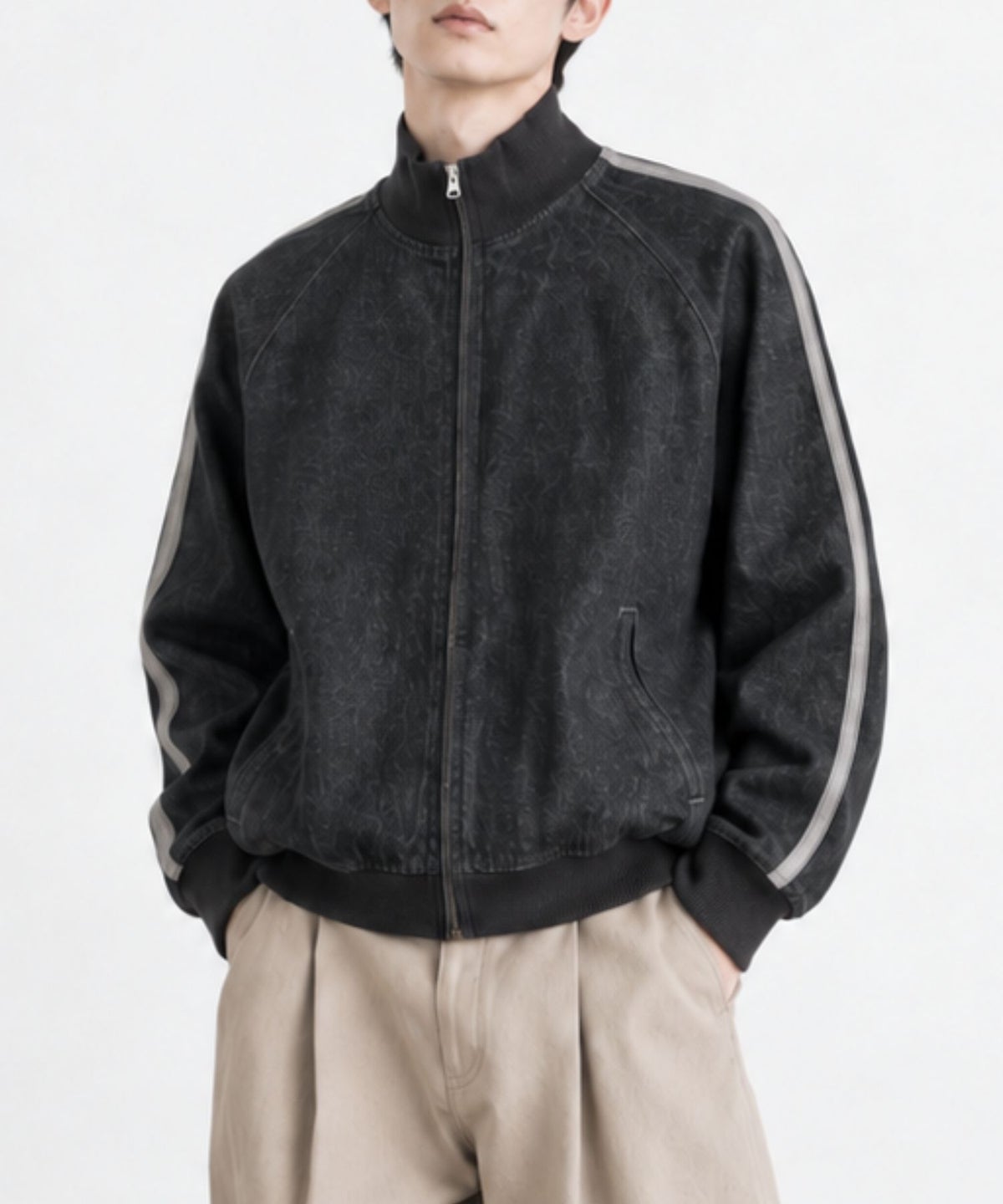 NAVY デニムトラックジャケット メンズ