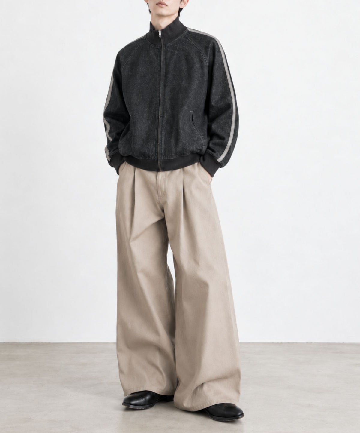 NAVY デニムトラックジャケット メンズ