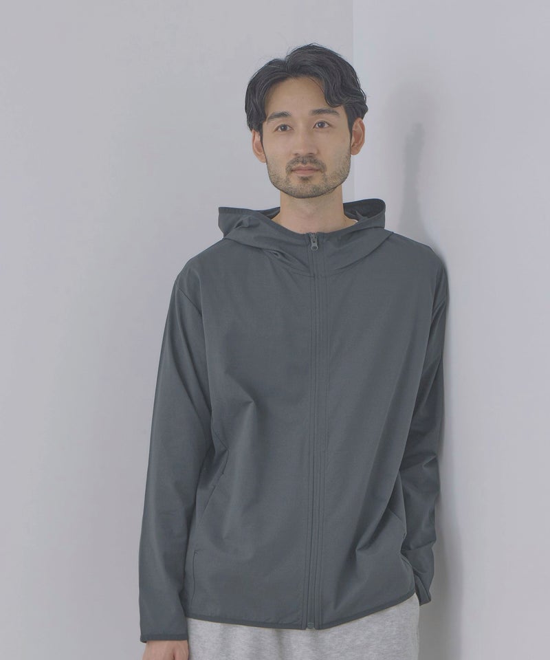 Real Standard テックジョーゼットZIPパーカー UVカット 吸水速乾 イージーケア メンズ商品画像-2