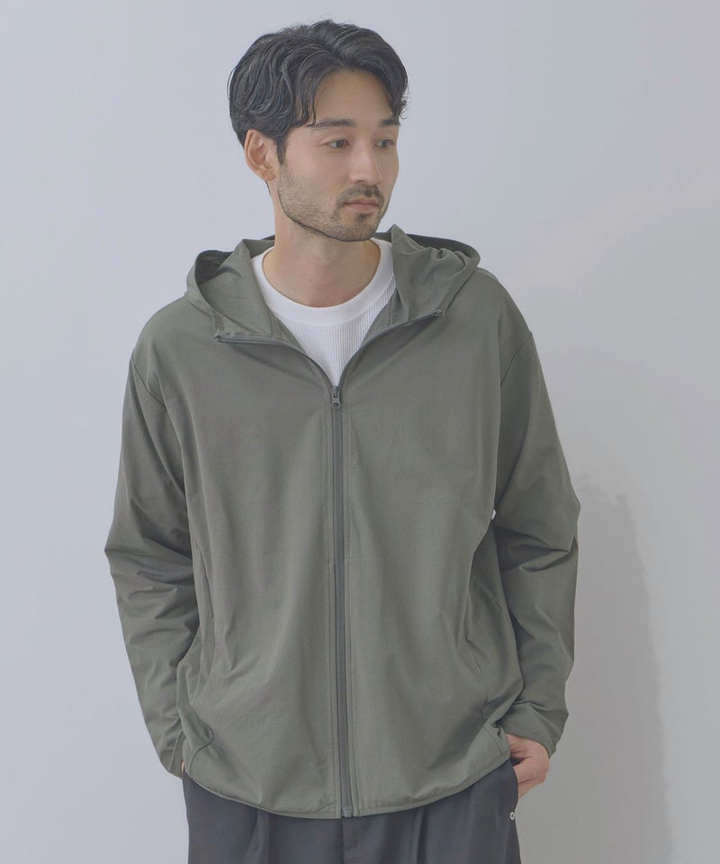 Real Standard テックジョーゼットZIPパーカー UVカット 吸水速乾 イージーケア メンズ商品画像-4
