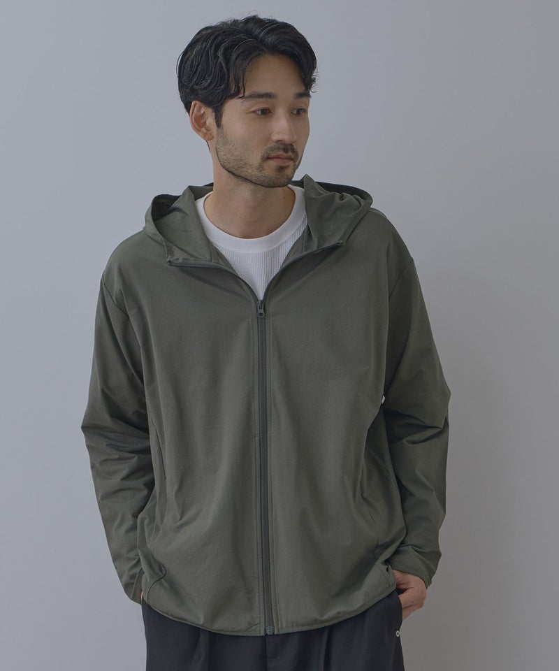 Real Standard  テックジョーゼットZIPパーカー UVカット 吸水速乾 イージーケア メンズ商品画像-4