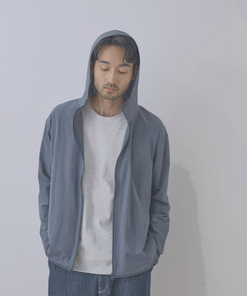 Real Standard  テックジョーゼットZIPパーカー UVカット 吸水速乾 イージーケア メンズ商品画像-8