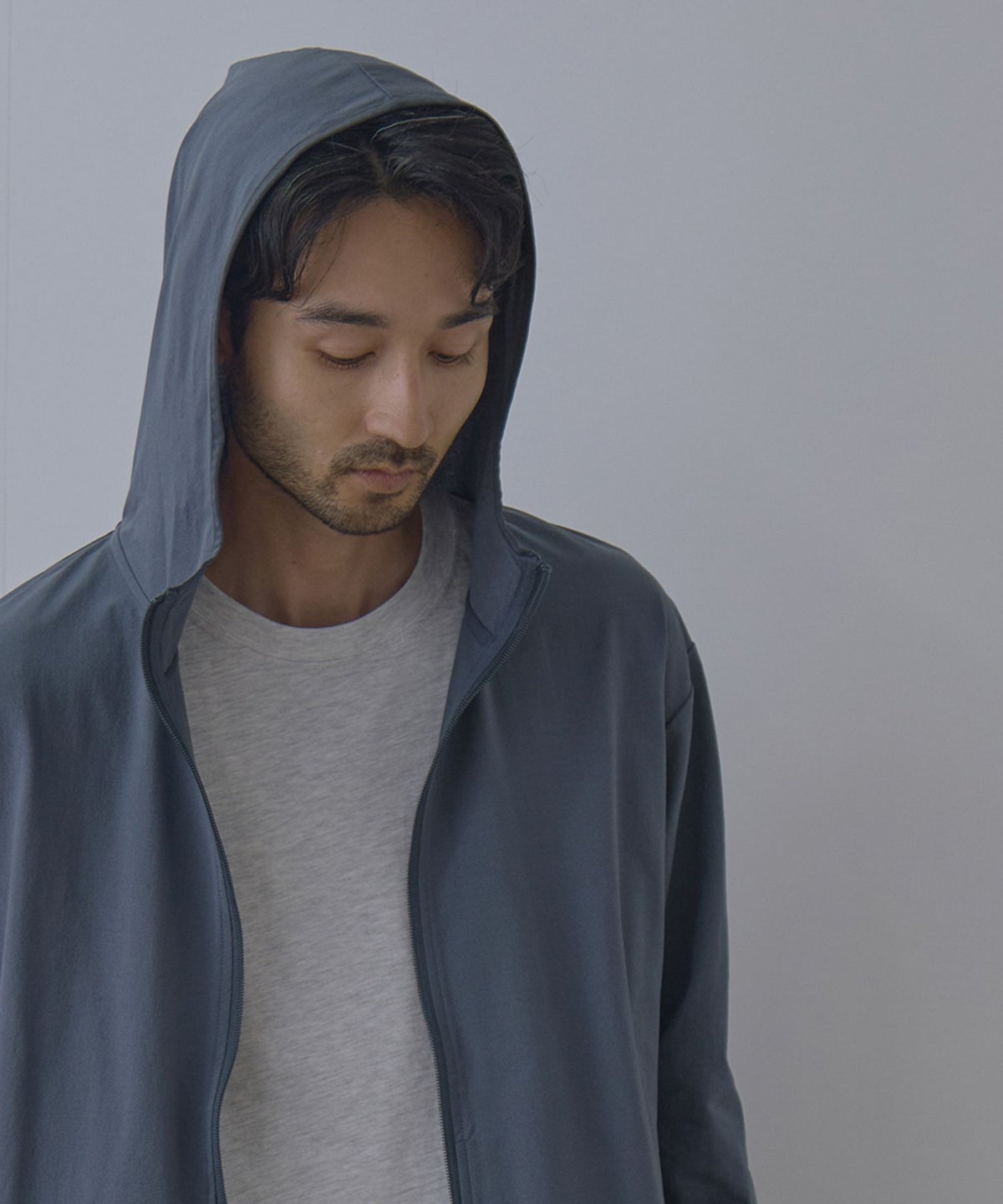 Real Standard テックジョーゼットZIPパーカー UVカット 吸水速乾 イージーケア メンズ