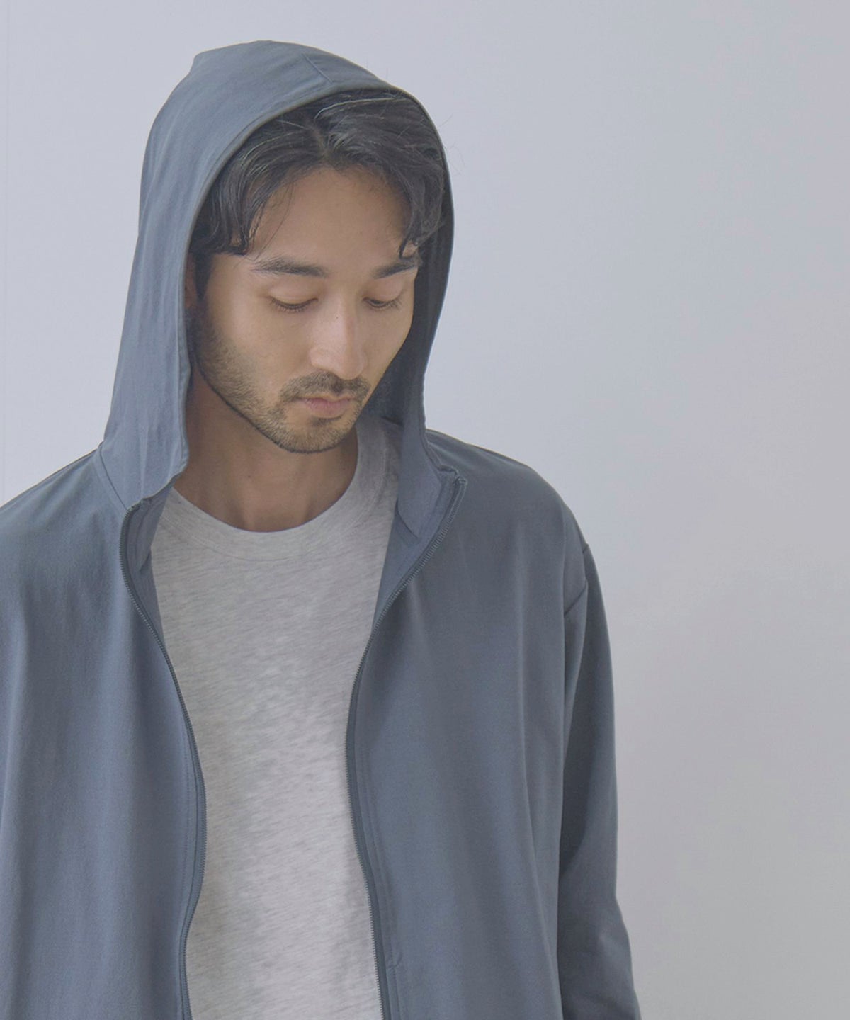 Real Standard テックジョーゼットZIPパーカー UVカット 吸水速乾 イージーケア メンズ