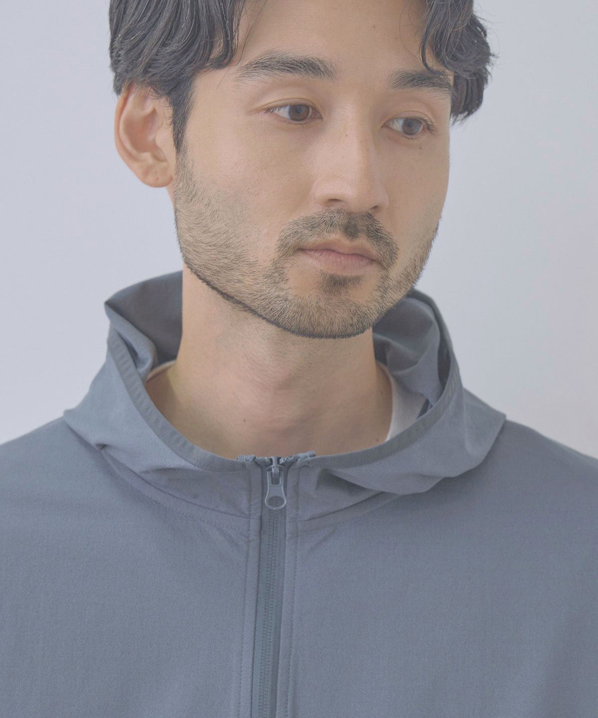 Real Standard テックジョーゼットZIPパーカー UVカット 吸水速乾 イージーケア メンズ