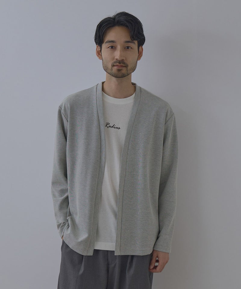 Real Standard  鹿の子着流しカーディガン＆Tシャツ アンサンブル メンズ商品画像-2