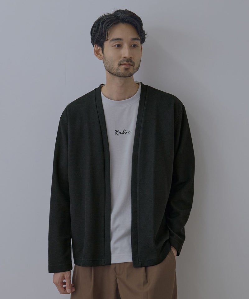 Real Standard  鹿の子着流しカーディガン＆Tシャツ アンサンブル メンズ商品画像-3