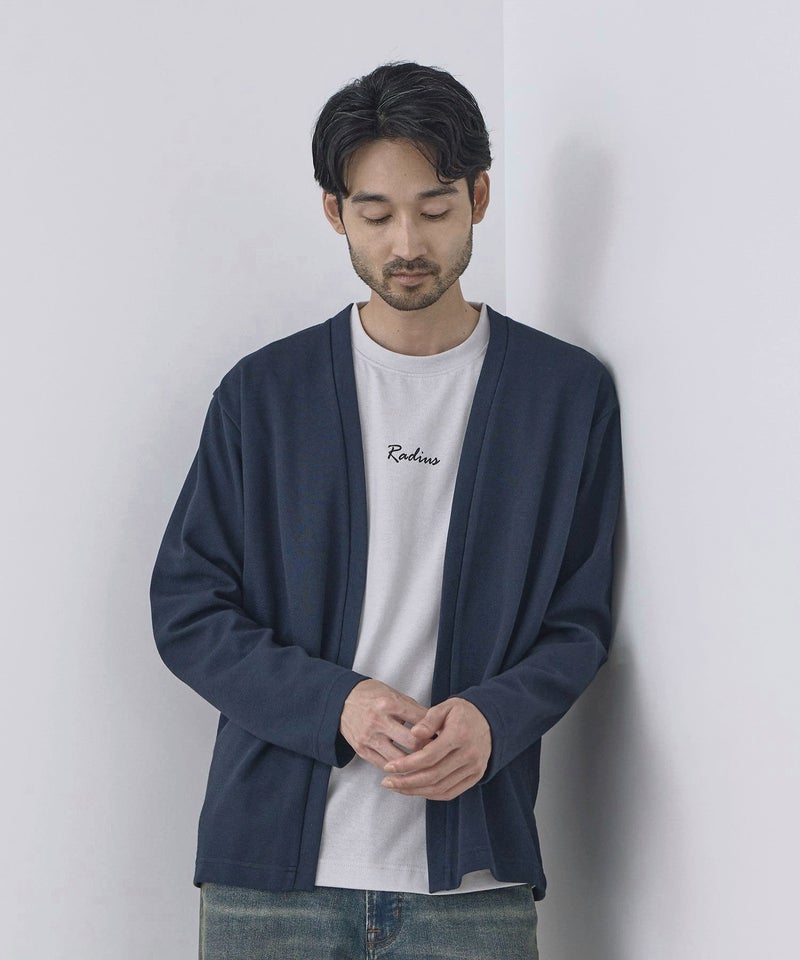 Real Standard 鹿の子着流しカーディガン&Tシャツ アンサンブル メンズ商品画像-4