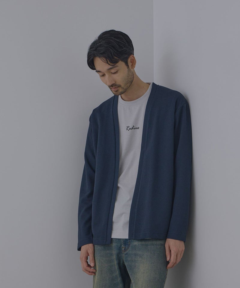 Real Standard  鹿の子着流しカーディガン＆Tシャツ アンサンブル メンズ商品画像-5