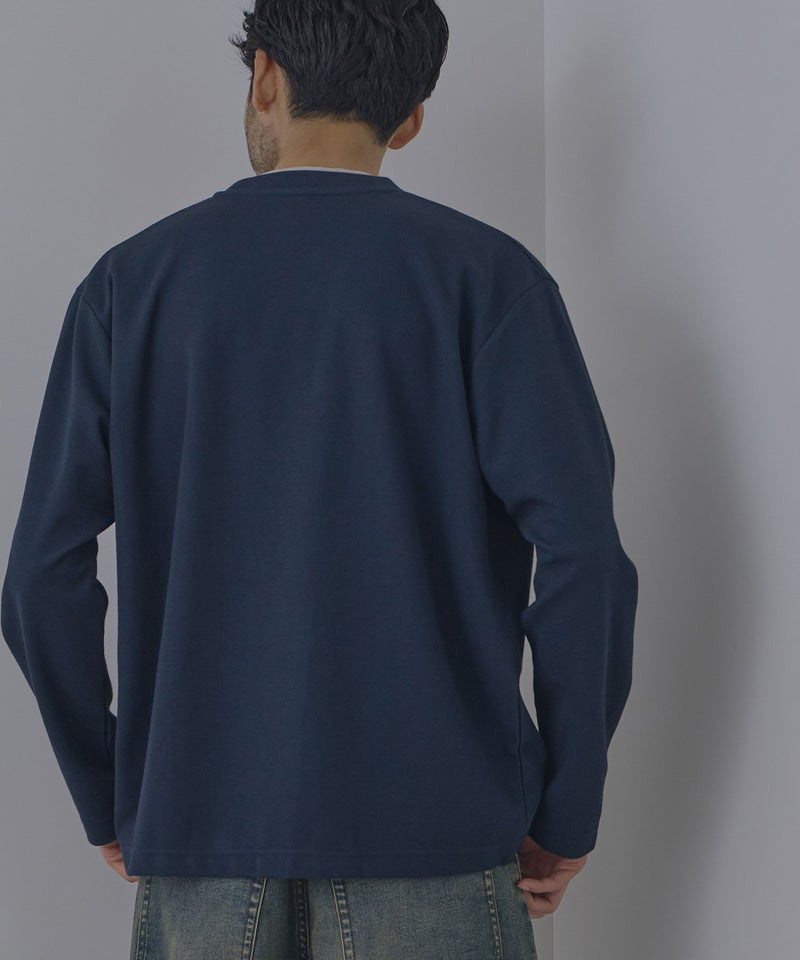 Real Standard  鹿の子着流しカーディガン＆Tシャツ アンサンブル メンズ商品画像-7