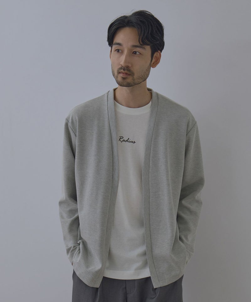 Real Standard  鹿の子着流しカーディガン＆Tシャツ アンサンブル メンズ商品画像-10