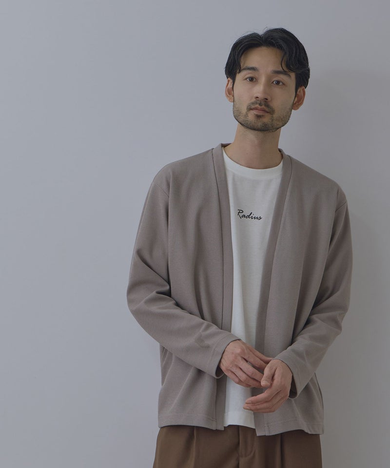 Real Standard  鹿の子着流しカーディガン＆Tシャツ アンサンブル メンズ商品画像-17