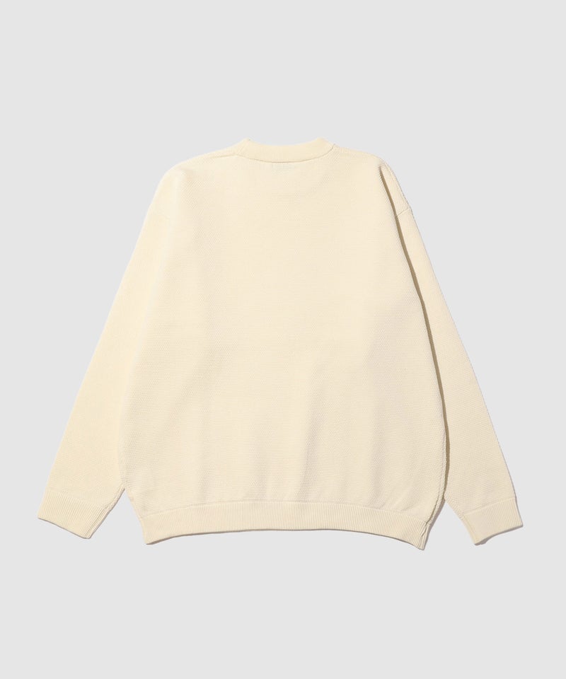URBAN COLLECTION 鹿の子編みクルーネックニット メンズ商品画像-5