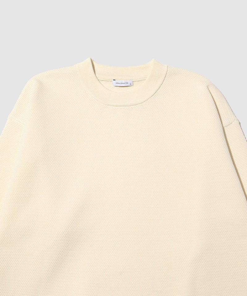URBAN COLLECTION  鹿の子編みクルーネックニット メンズ商品画像-6