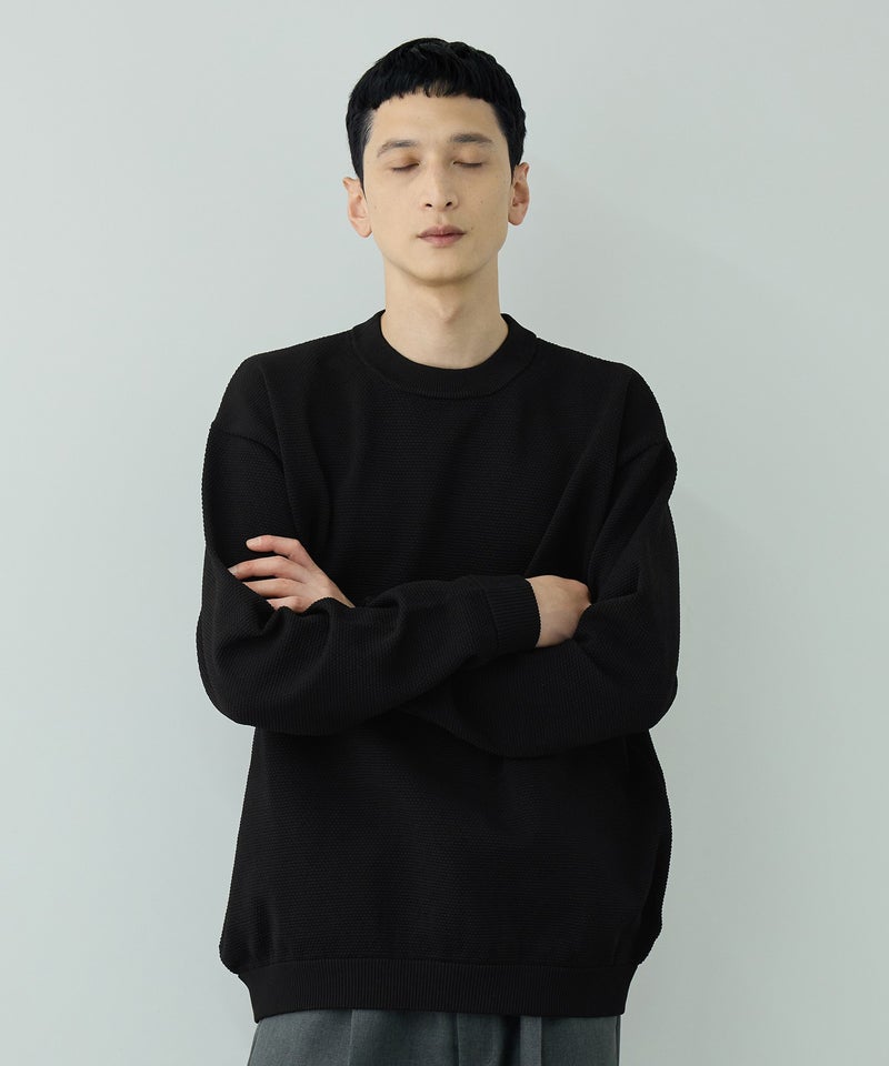 URBAN COLLECTION 鹿の子編みクルーネックニット メンズ商品画像-13