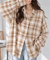 Free Nature  3WAYシアーチェックシャツ レディース商品サムネイル-1