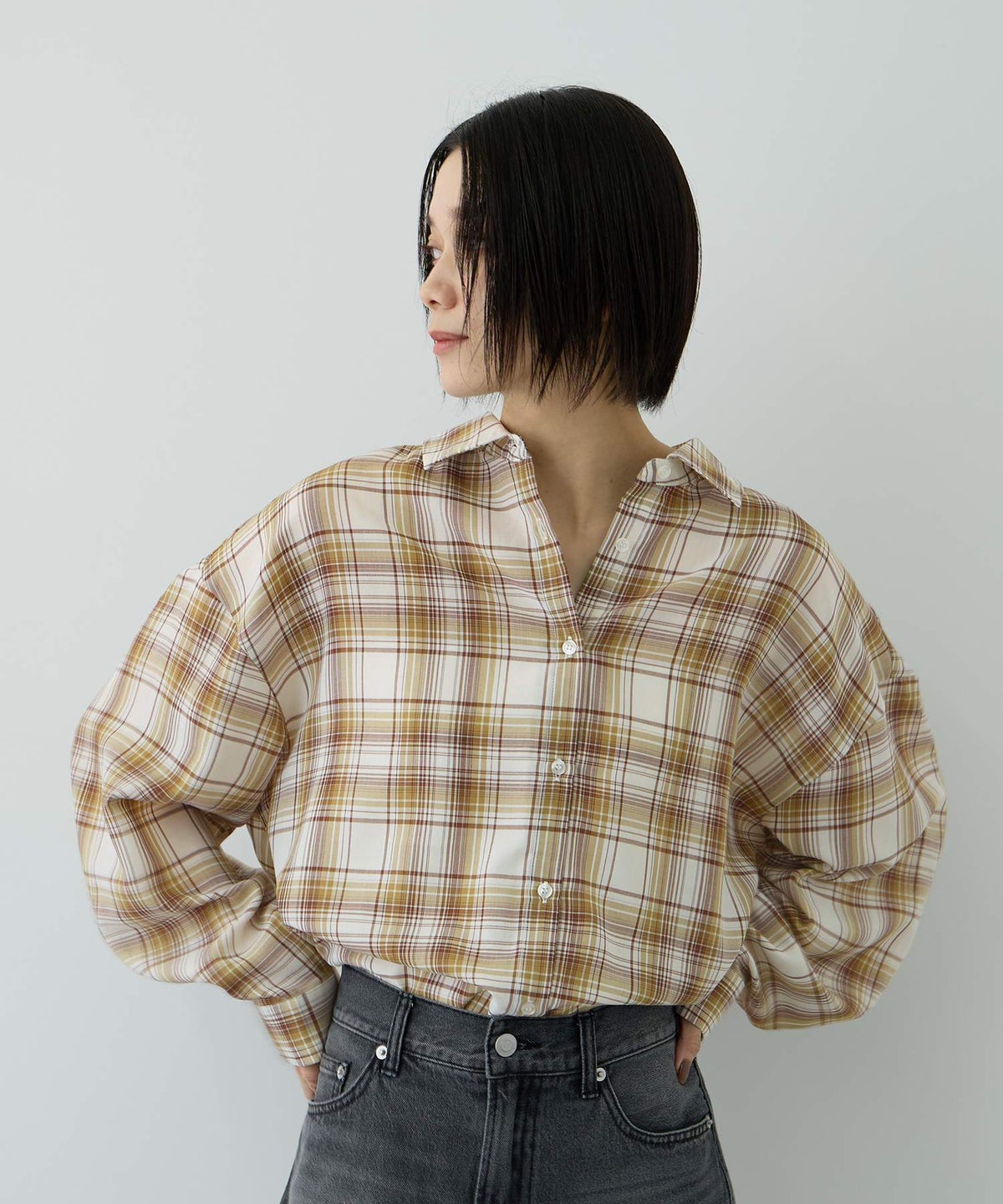 Free Nature 3WAYシアーチェックシャツ レディース