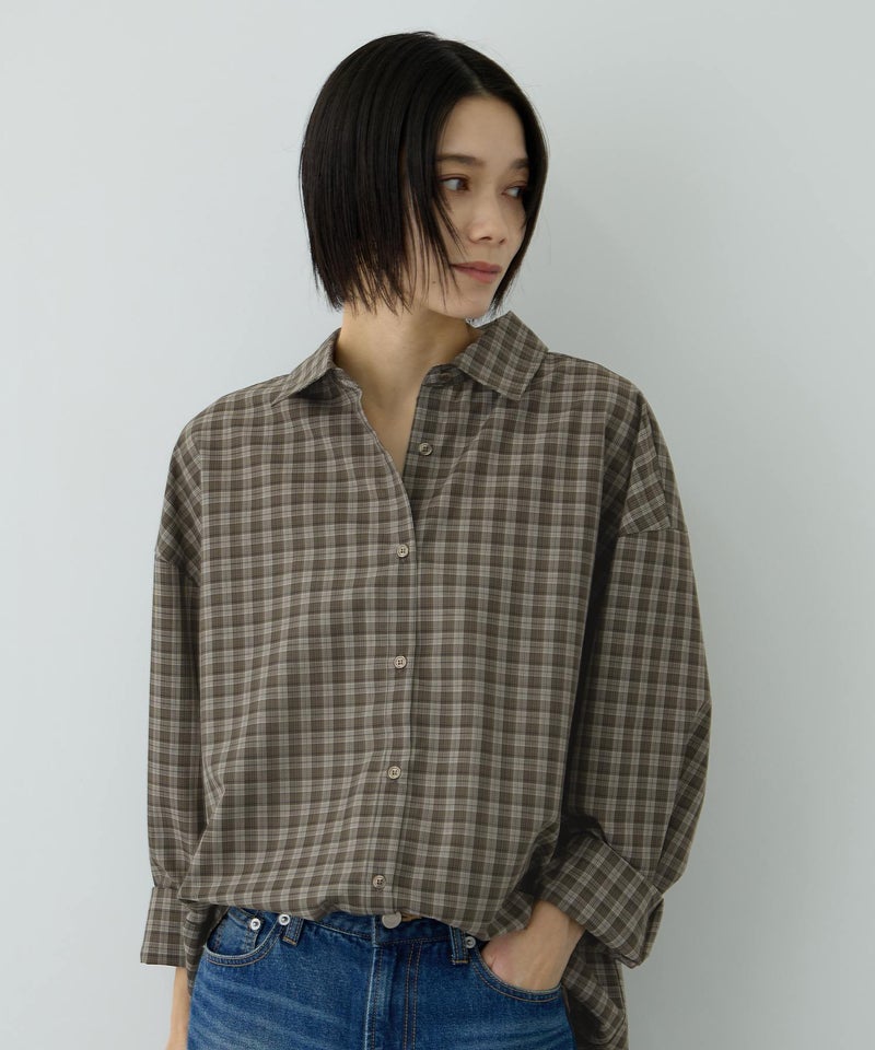 Free Nature  3WAYシアーチェックシャツ レディース商品画像-4