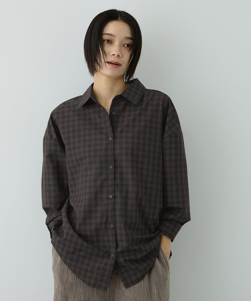 Free Nature  3WAYシアーチェックシャツ レディース商品画像-7