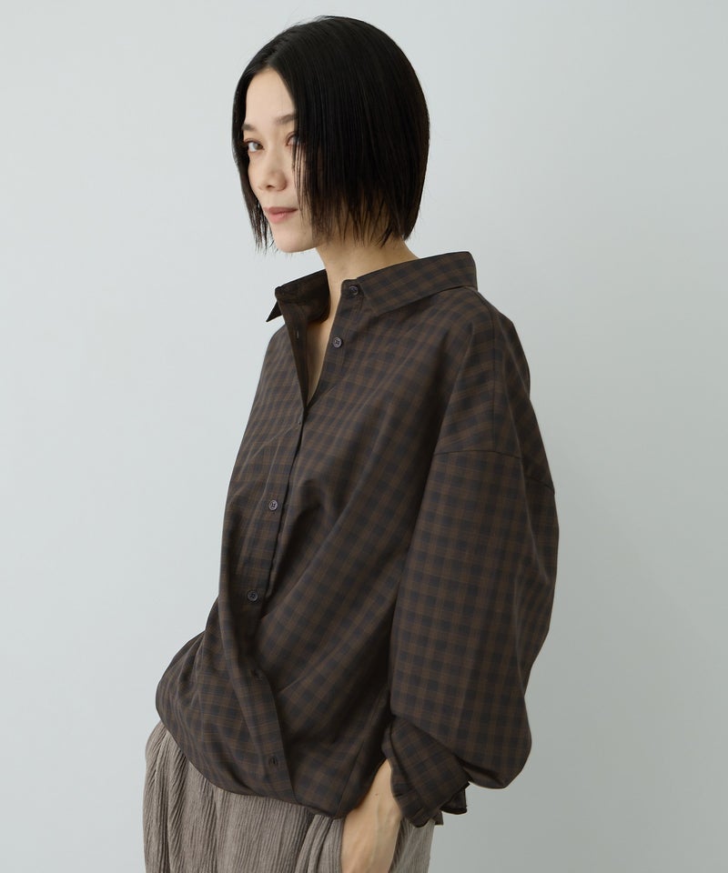 Free Nature  3WAYシアーチェックシャツ レディース商品画像-12