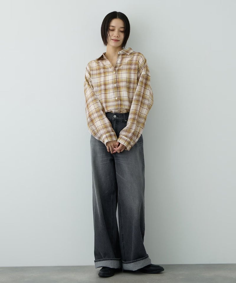 [値下げ]Free Nature  3WAYシアーチェックシャツ レディース商品画像-22