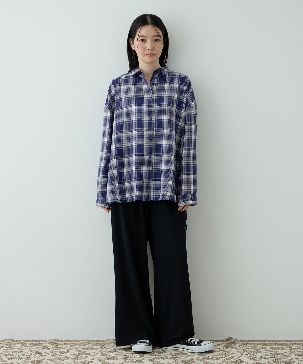 Free Nature 3WAYシアーチェックシャツ レディース