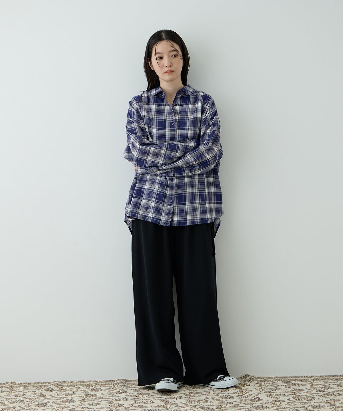 Free Nature 3WAYシアーチェックシャツ レディース