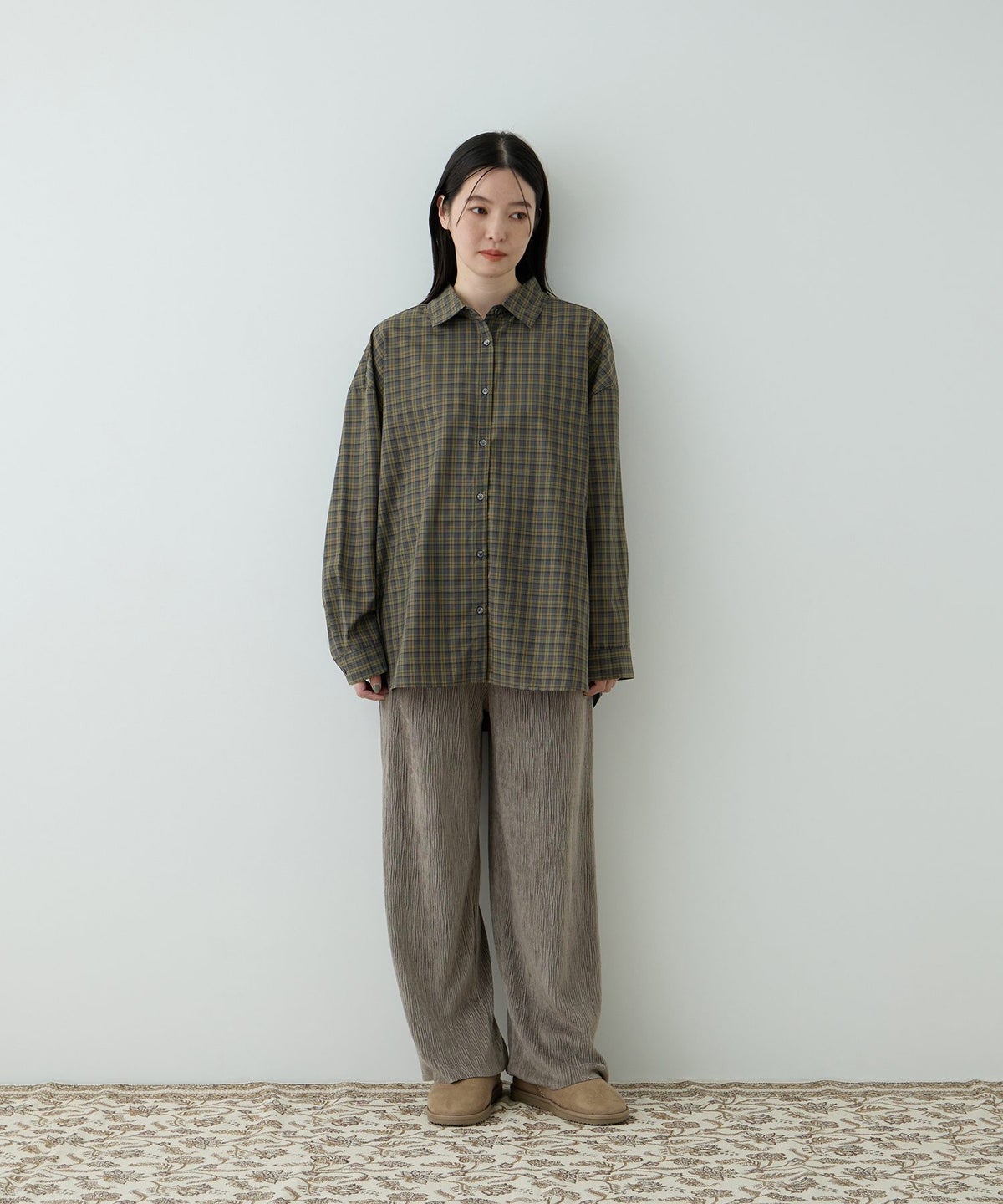 Free Nature 3WAYシアーチェックシャツ レディース