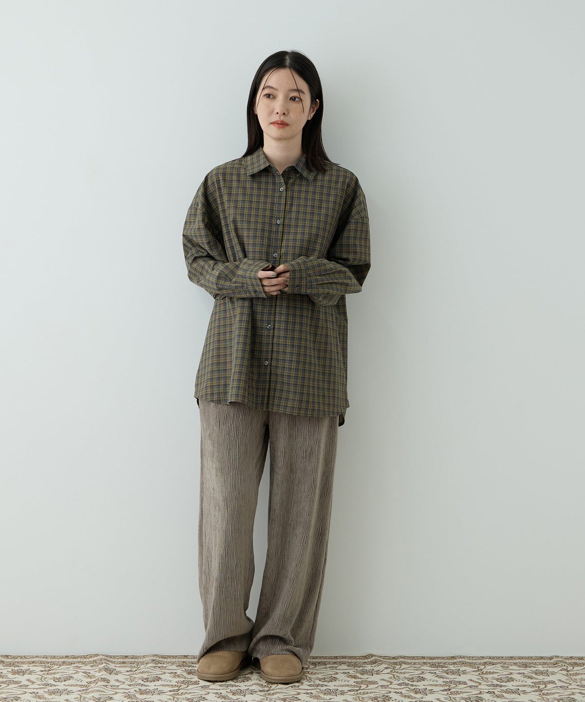 Free Nature 3WAYシアーチェックシャツ レディース