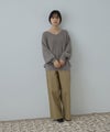 Free Nature  フェザーヤーンVネックニット レディース商品サムネイル-13