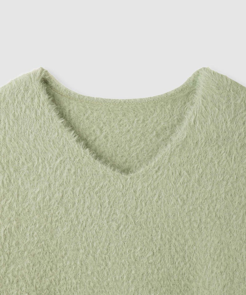 Free Nature フェザーヤーンVネックニット レディース商品画像-27