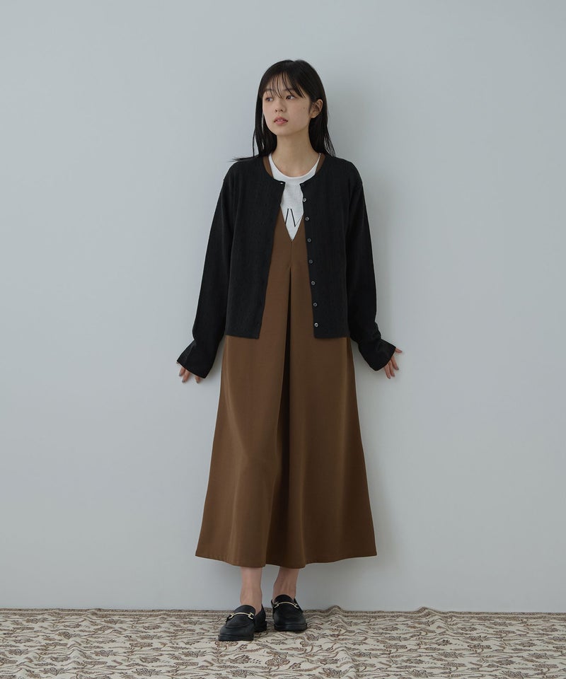 Free Nature アイレットクルーネックカーディガン レディース商品画像-12