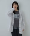 Free Nature  フェザーヤーンVネックカーディガン レディース商品サムネイル-2