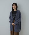 Free Nature  フェザーヤーンVネックカーディガン レディース商品サムネイル-3