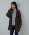 Free Nature  フェザーヤーンVネックカーディガン レディース商品サムネイル-7