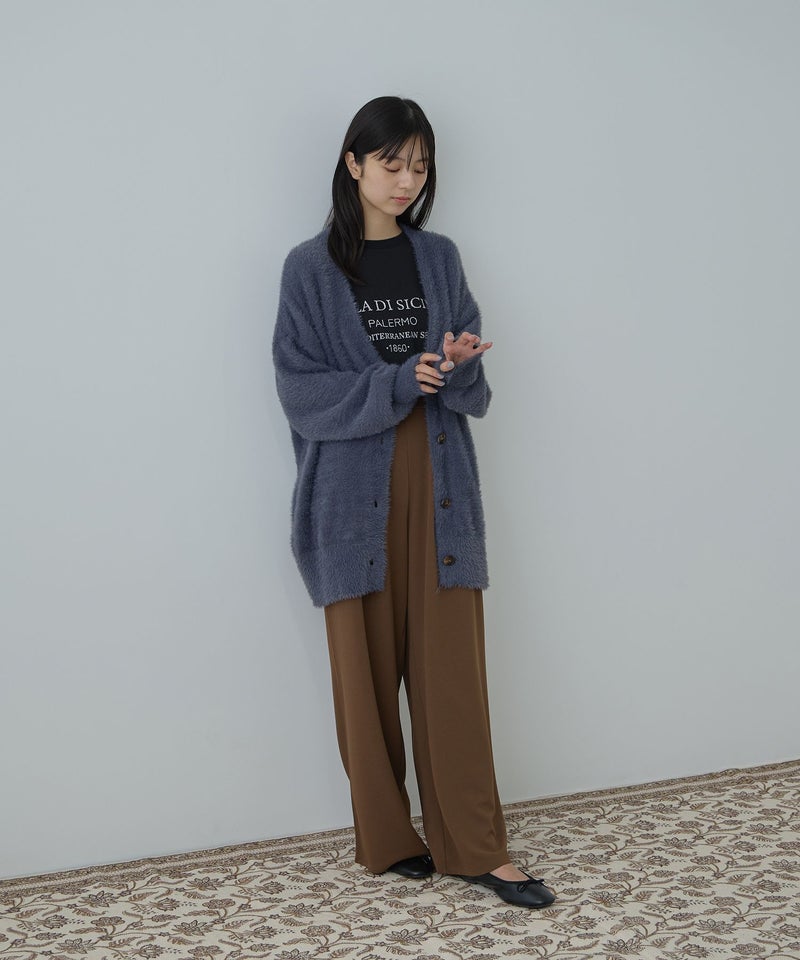 Free Nature フェザーヤーンVネックカーディガン レディース商品画像-19