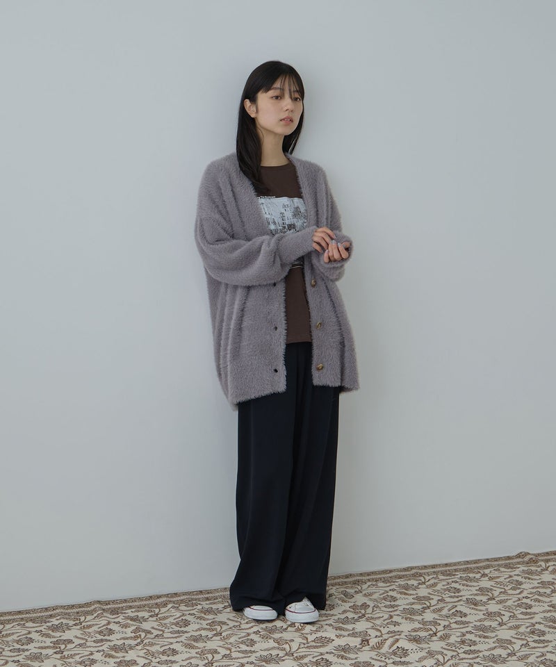 Free Nature フェザーヤーンVネックカーディガン レディース商品画像-28