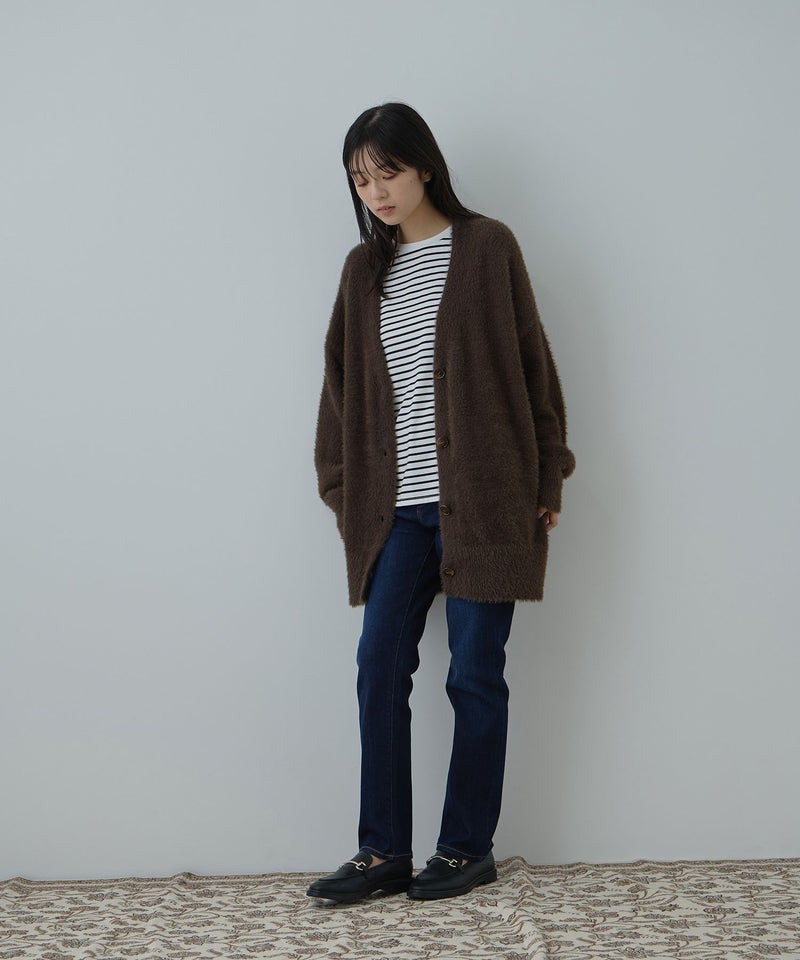 Free Nature  フェザーヤーンVネックカーディガン レディース商品画像-31